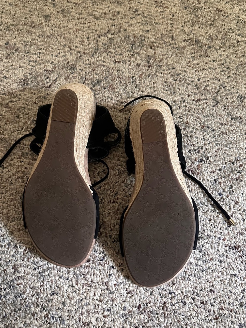 Vionic Calypso Black Lace-Up Espadrille Wedge - Picture 6 of 6